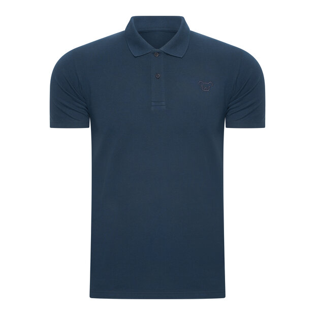 Beeren Heren Polo Izaak Pique Korte mouw Marine