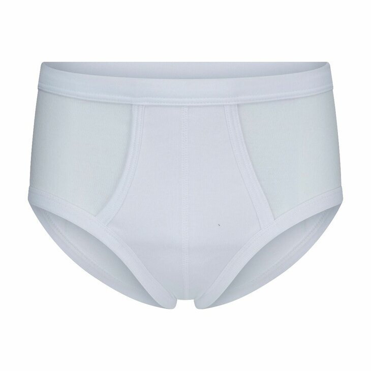 Beeren M3000 Heren slips met gulp James Wit 2-pack (100% Katoen)