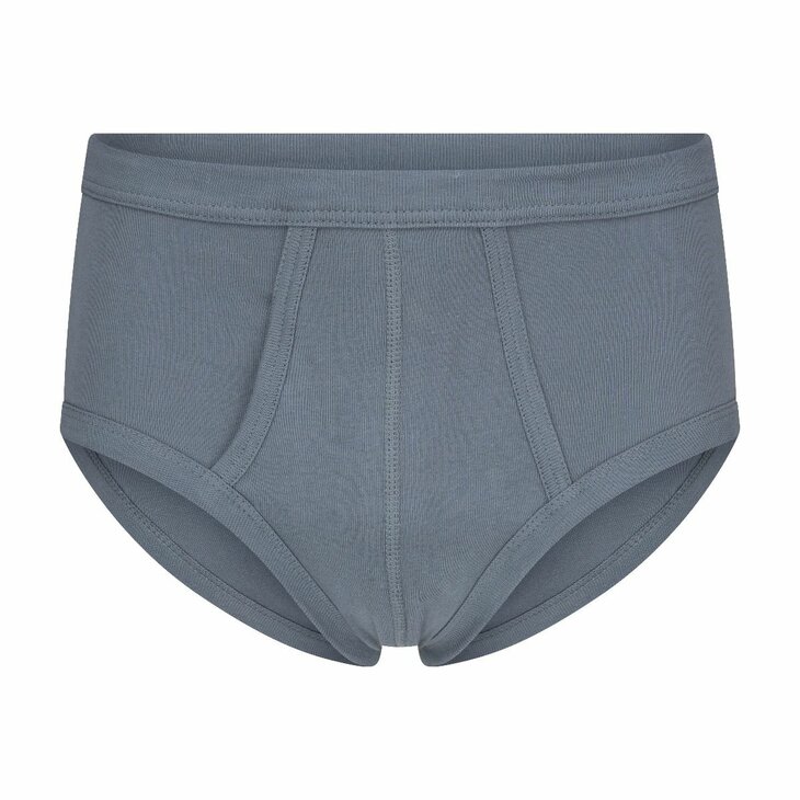 Beeren M3000 Heren slips met gulp James Grijs 2-pack 100 % katoen 2-Pack Heren slips M3000 Steel Grey