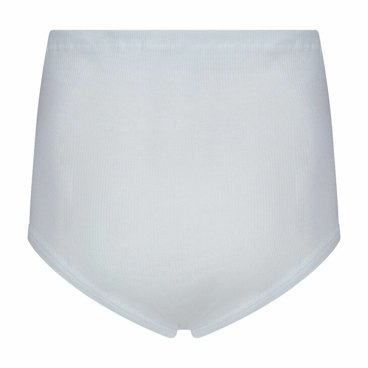Beeren 2-Pack StarTex heren taille slips met gulp 2x2 rib Wit