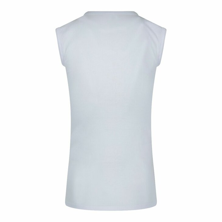 Beeren Heren mouwloos shirt met ronde hals M3000 Wit (Katoen)