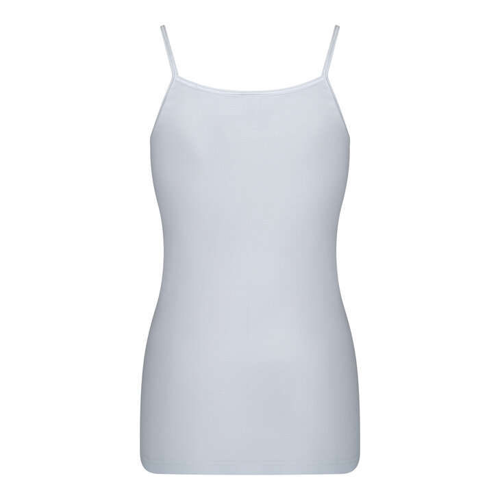 Dames spaghetti hemd M3000 Brigitte Wit voor