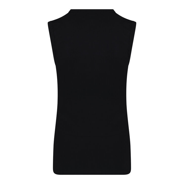 Heren mouwloos shirt met V-hals Beeren Zwart M3000