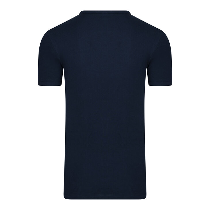 Extra lang heren T-shirt met V-hals M3000 Marine