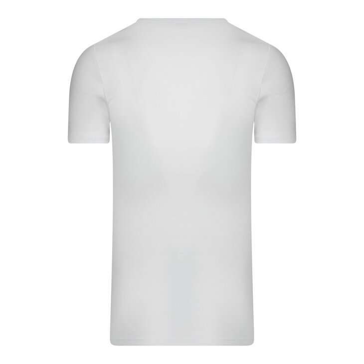 Beeren extra lang heren T-shirt diepe V-hals M3000 Wit (Katoen) 11-545-000