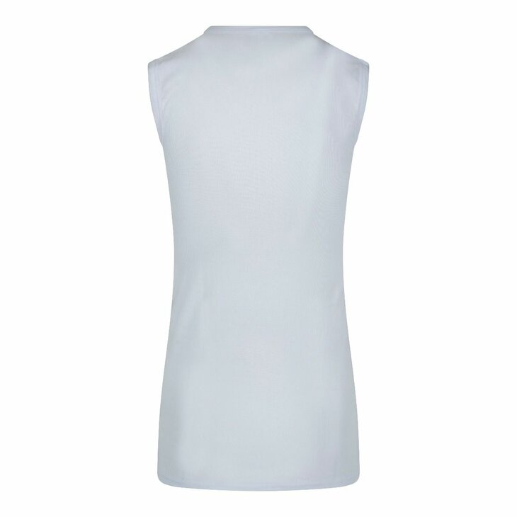 Beeren extra lang heren mouwloos shirt M3000 ronde hals Wit (Katoen) 11-698-000