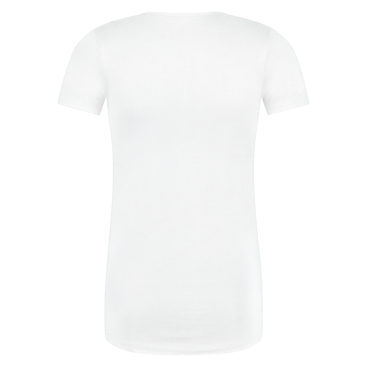 Beeren Green Comfort Heren T-shirt O-hals Ties Wit