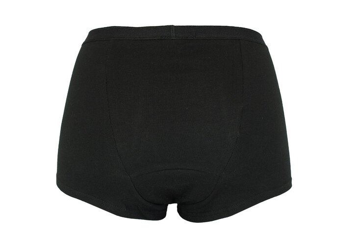 Period short heavy flow black front
