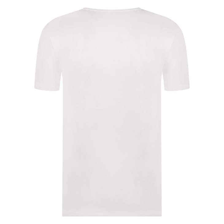 Beeren Green Comfort Heren T-shirt V hals Vince wit 