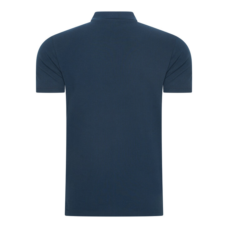 Beeren Heren Polo Izaak Pique Korte mouw Marine