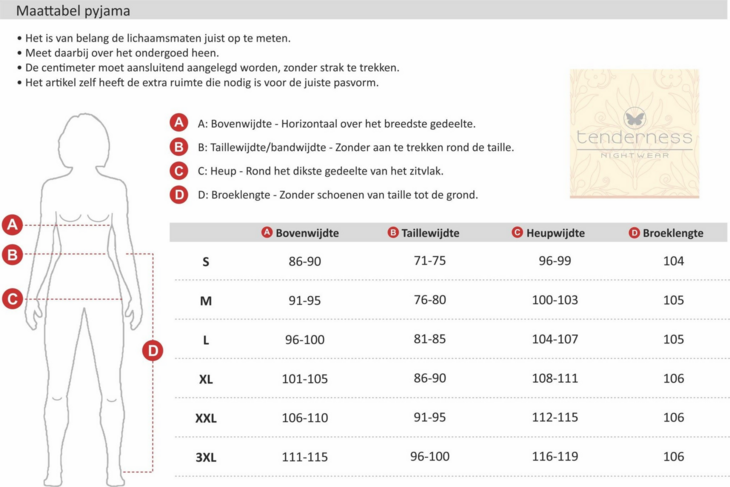 Tenderness Damespyjama &ndash; Lichtblauw