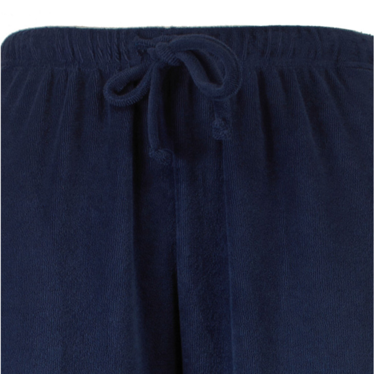 Paul Hopkins Badstof Heren Pyjama V-Hals &ndash; Navy Stripe