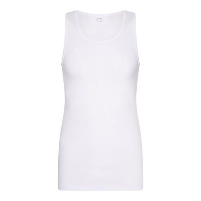 Heren singlet Comfort Feeling Wit (Elastisch Katoen)