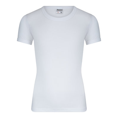 Jongens T-shirt met ronde hals M3000 Wit (Katoen)