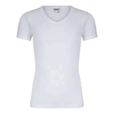 Jongens T-shirt met V-hals M3000 Wit (Katoen)
