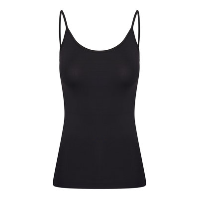 Dames Top Elegance Zwart micro vezel.