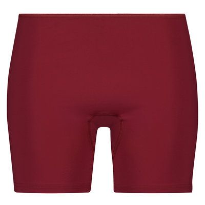 Dames boxershort Elegance met lange pijp Donkerrood.Micro vezel.