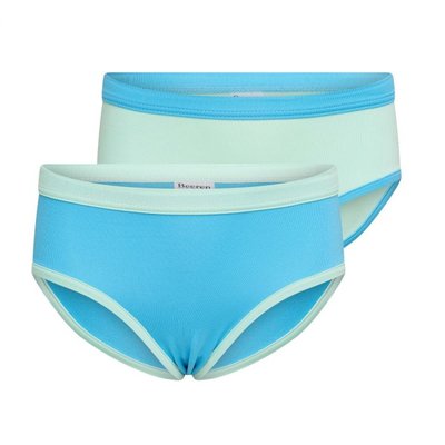 2-Pack Mix&Match Meisjes slips Mint/Turqouise