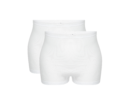 2-Pack Dames Petra panty slips M3000 Wit (100% Katoen)