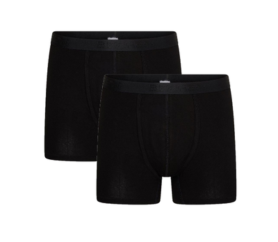 2-Pack Dylan heren boxershorts   met gulp (Comfort Feeling)  Zwart (Elastisch Katoen)