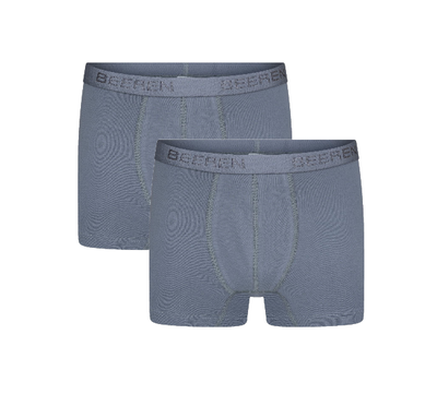 2-Pack Rolf  heren boxershort Grijs (Elastisch Katoen)