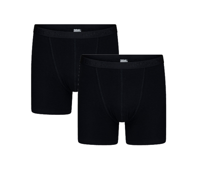 2-Pack Roger heren boxershorts Zwart (Elastisch Katoen)