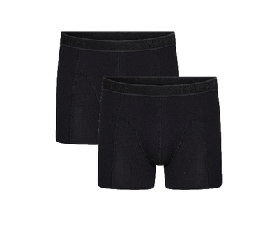 2-Pack Hugo  heren boxershort Zwart (Elastisch Katoen)