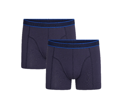 2-Pack Hugo heren boxershort Marine (Elastisch Katoen)