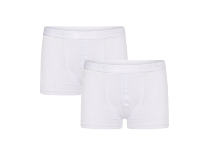 2-Pack Jongens boxershorts Comfort Feeling Wit (Elastisch Katoen)