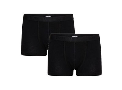 2-Pack Jongens boxershorts Comfort Feeling Zwart (Elastisch Katoen)