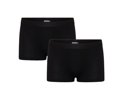 2-Pack Meisjes boxershorts Comfort Feeling Zwart (Elastisch Katoen)