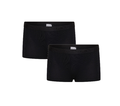 2-Pack Meisjes boxershorts Beeren Young Zwart (Microvezel)