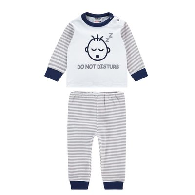 Baby pyjama M3000 Do not Disturb Grijs (Katoen)