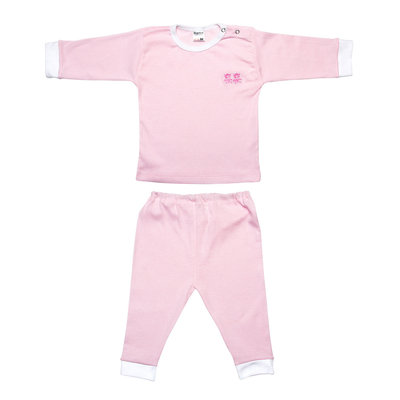 Baby Pyjama M401 Streep Roze (Katoen)