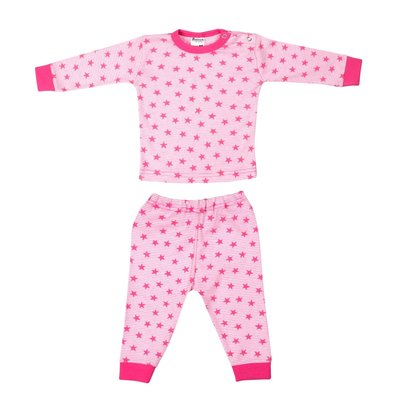 Baby pyjama M3000 Ster/Streep Roze (Katoen)