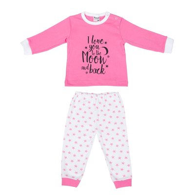 Baby pyjama M3000 Love You Roze (Katoen)